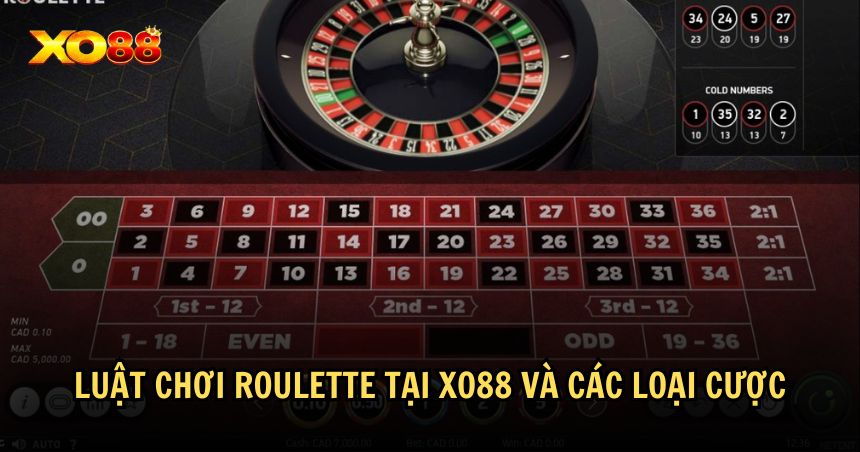 Giải thích luật chơi Roulette XO88 đơn giản