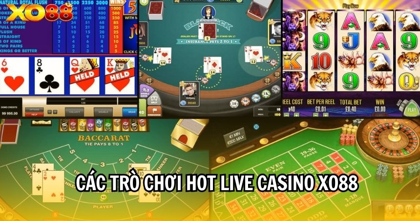 Sảnh game với đa dạng các trò chơi hot khác nhau